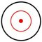 Прицільна марка Circle Dot (бичаче око, точка в колі) коліматора, придатна для дробовика