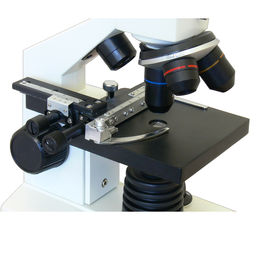 Предметний столик з препаратопереміщувачем та координатним ноніусом - мікроскоп Sigeta MB-111