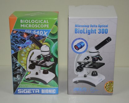 Сравнение упаковок Biolight 300 и SIGETA Bionic: фронтальная проекция