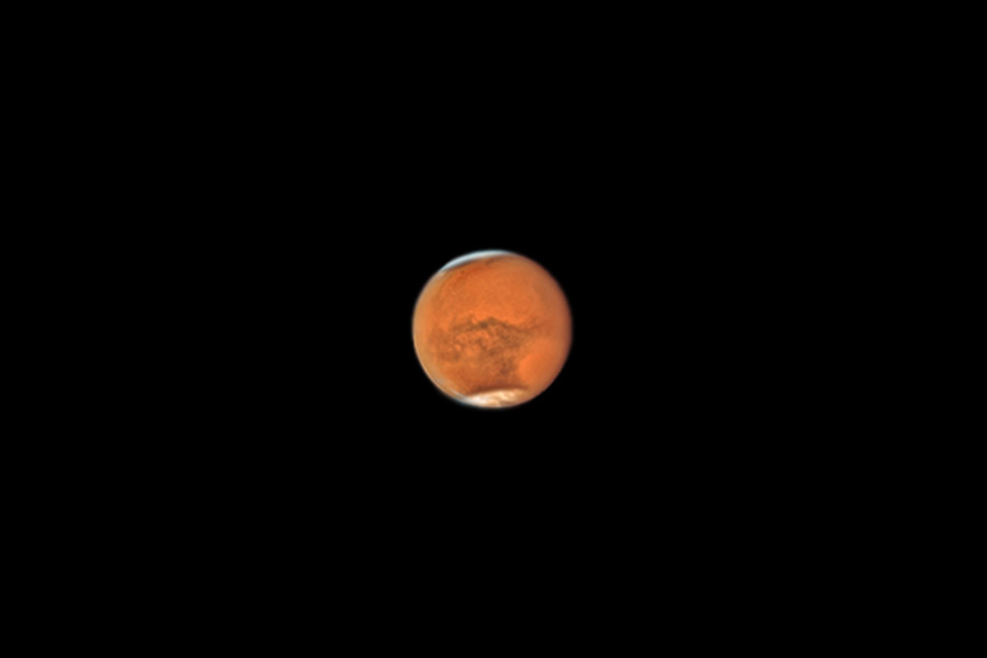 Полярні шапки на Марсі в телескоп вартістю від 20 000 до 40 000 гривень
