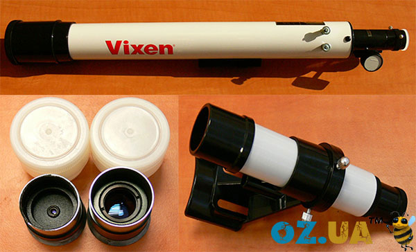Труба, окуляри і шукач телескопа Vixen Space Eye 50M