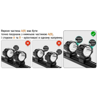 DISCOVERY OPTICS Scope Mount Rings 6061 Series 25.4  () Picatinny ʳ