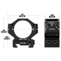 DISCOVERY OPTICS Scope Mount Rings 6061 Series 30  () Picatinny ʳ