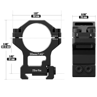 DISCOVERY OPTICS Scope Mount Rings 6061 Series 30  () Picatinny ʳ