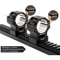 DISCOVERY OPTICS Scope Mount Rings 6061 Series 35  () Picatinny ʳ  