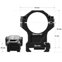 DISCOVERY OPTICS Scope Mount Rings 7075 30  () Picatinny ʳ   