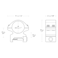 HAWKE Match Mount 25.4  () Weaver ʳ   