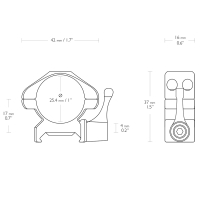 HAWKE Precision Steel QD  25.4  () Weaver ʳ   