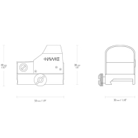 HAWKE Reflex Sight 1x25 5 MOA (Weaver) ����������� ������ � �������