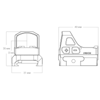 VECTOR OPTICS Frenzy 1x17x21 GenII 3 MOA ����������� ������