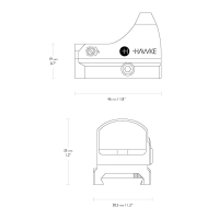 HAWKE Micro Reflex Dot 3 MOA WP DC (Weaver)    