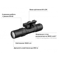 OLIGHT  Odin S M-LOK Matte Black ˳