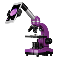 BRESSER Junior Biolux SEL 40x-1600x Purple з набором для дослідів та смартфон-адаптером Мікроскоп за найкращою ціною