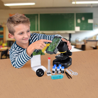 NATIONAL GEOGRAPHIC 40x-640x (с адаптером для смартфона) Детский микроскоп по лучшей цене