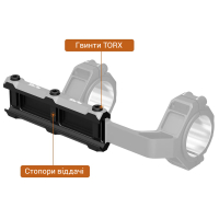 DISCOVERY OPTICS 6061 Lightweight Cantilever Scope Mount 30/34  ( ) 1.93" Picatinny   