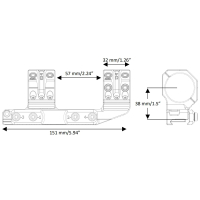 SPUHR QDP-4616 34  ()  40 , 20.6 MOA Picatinny 