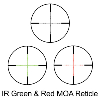 BARSKA Level 6-24x56 (IR MOA R/G) + Rings Оптичний приціл