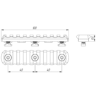 BGN ARMO Picatinny M-LOK 9 SLOTS    