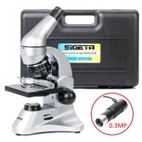 Мікроскоп SIGETA PRIZE NOVUM 20x-1280x із камерою 0.3 Mп (у кейсі)