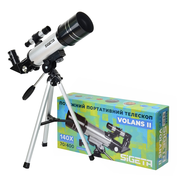 ТОП популярних телескопів 2024-2025: SIGETA Volans II 70/400 AZ