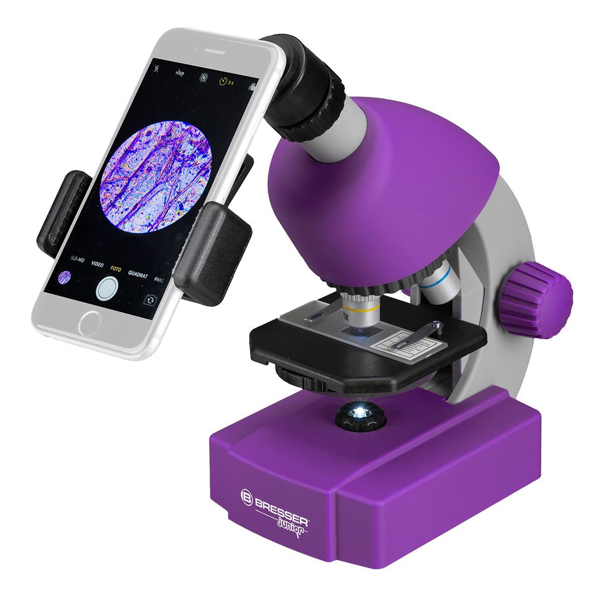 купить Детский микроскоп BRESSER Junior 40x-640x (в 5 расцветках)