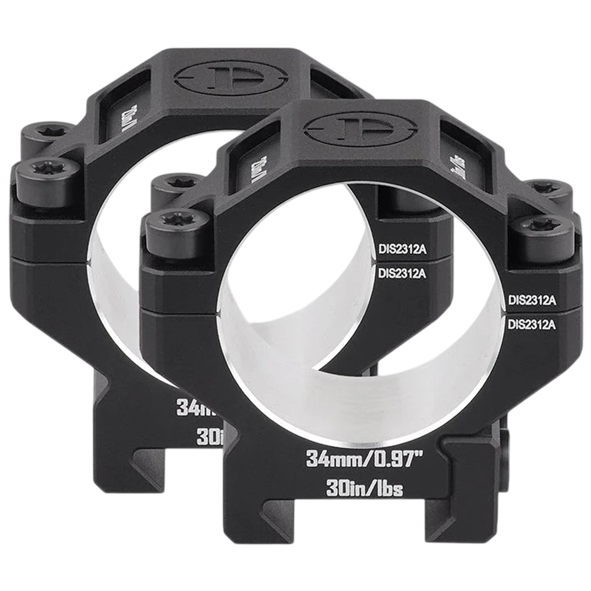 ʳ���� DISCOVERY OPTICS 6061 Scope Mount Rings 34 �� (�����) Picatinny
