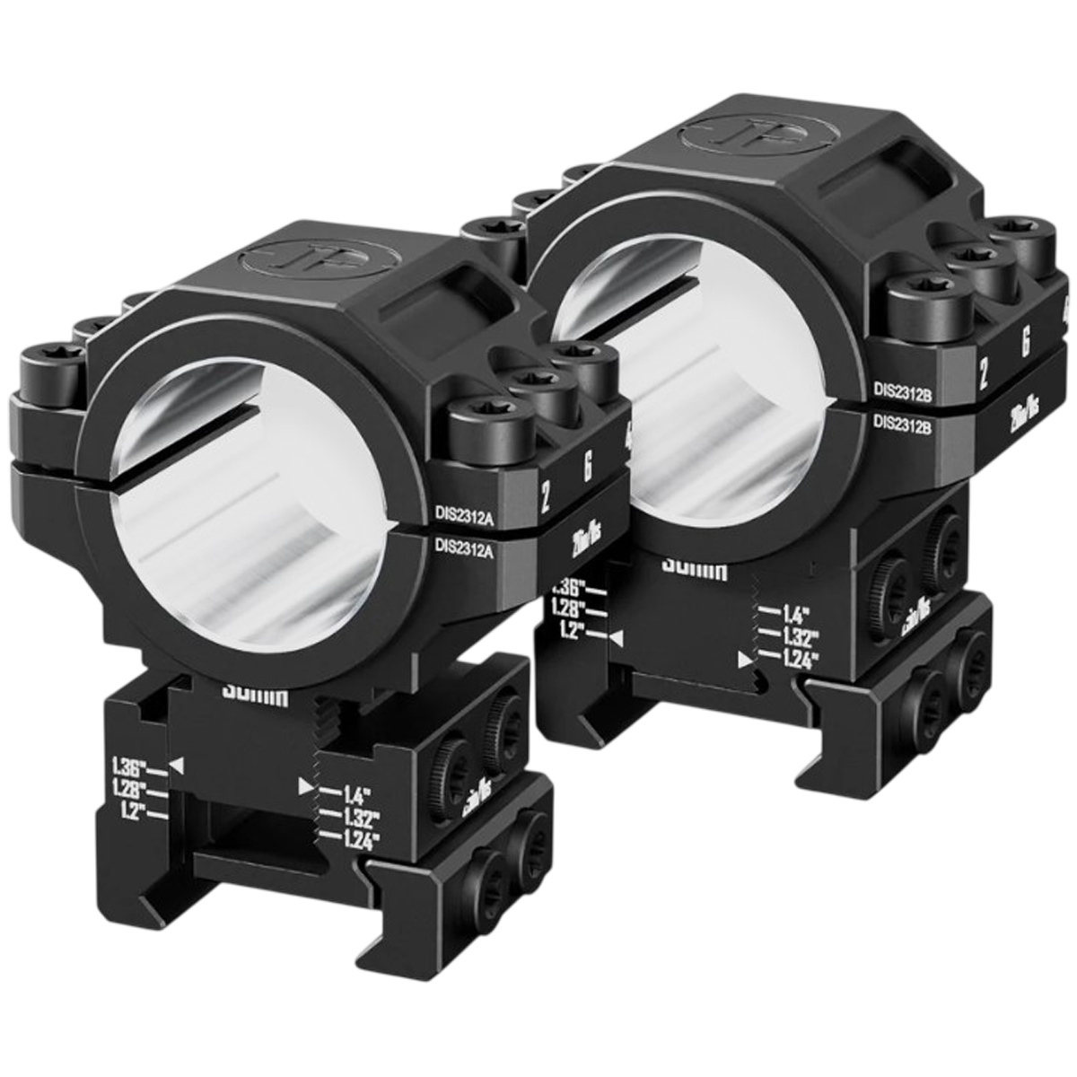 ʳ���� DISCOVERY OPTICS Adjustable Scope Rings 25.4 / 30 �� (6 ����� ������) Picatinny