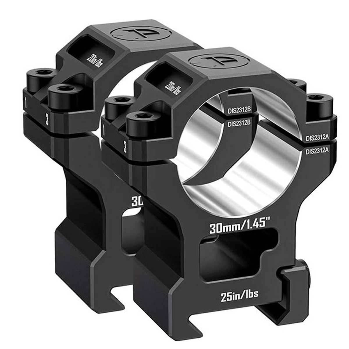  ʳ DISCOVERY OPTICS Scope Mount Rings 6061 Series 30  () Picatinny