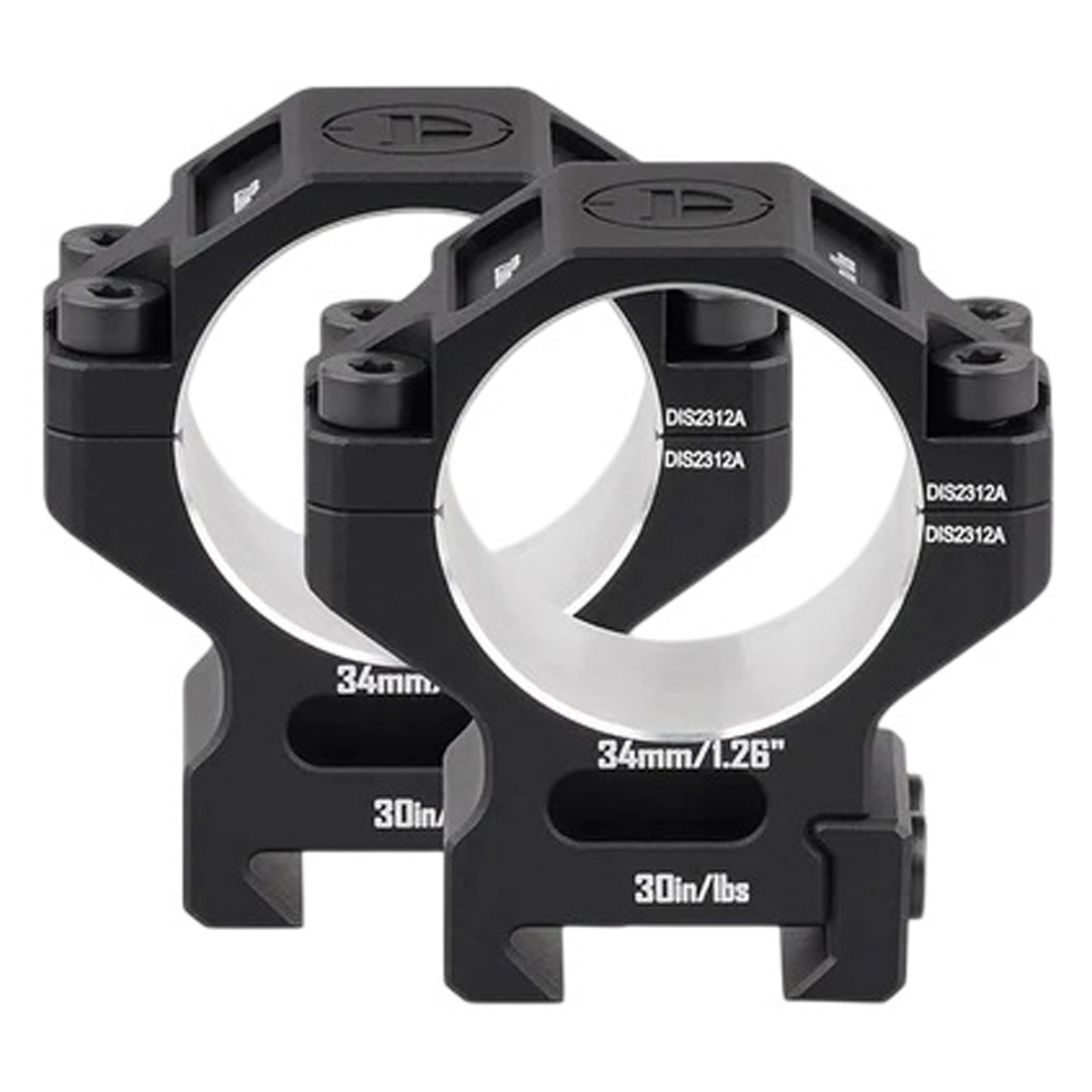  ʳ DISCOVERY OPTICS Scope Mount Rings 6061 Series 34  () Picatinny