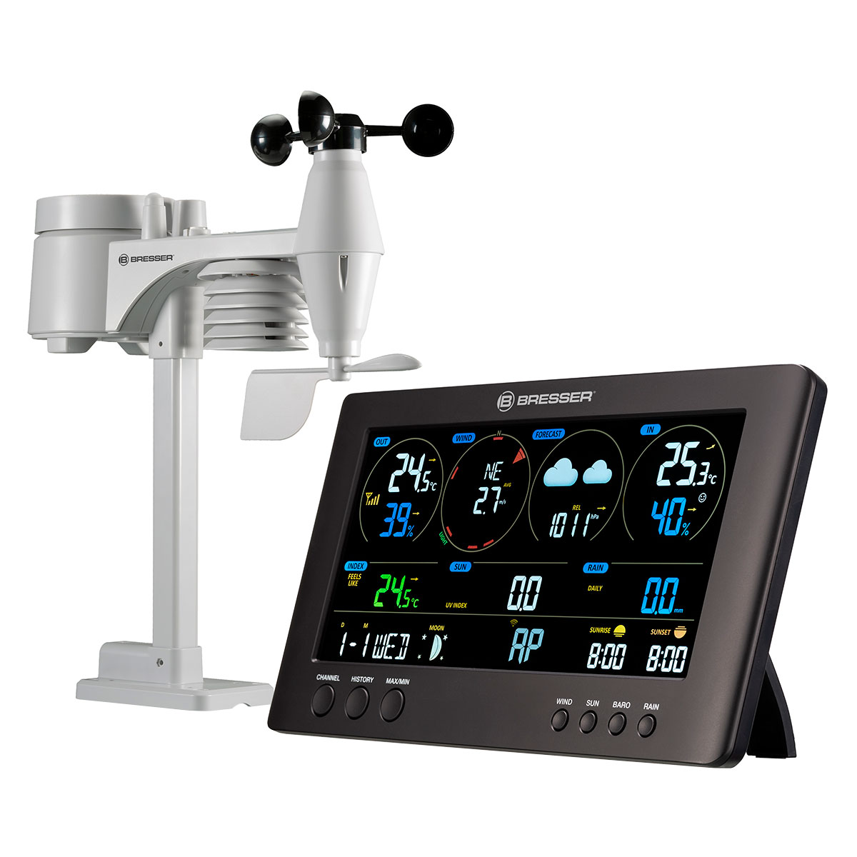купити Метеостанція BRESSER WIFI ClearView Weather Center 7-in-1 Sensor
