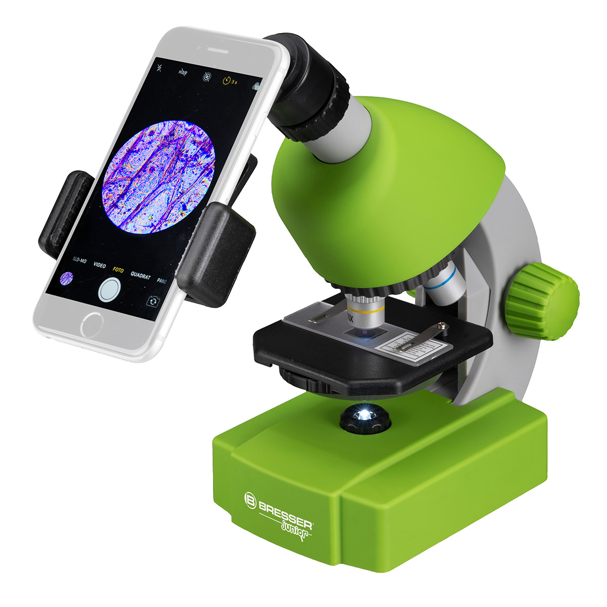 купити Дитячий мікроскоп BRESSER Junior 40x-640x Green