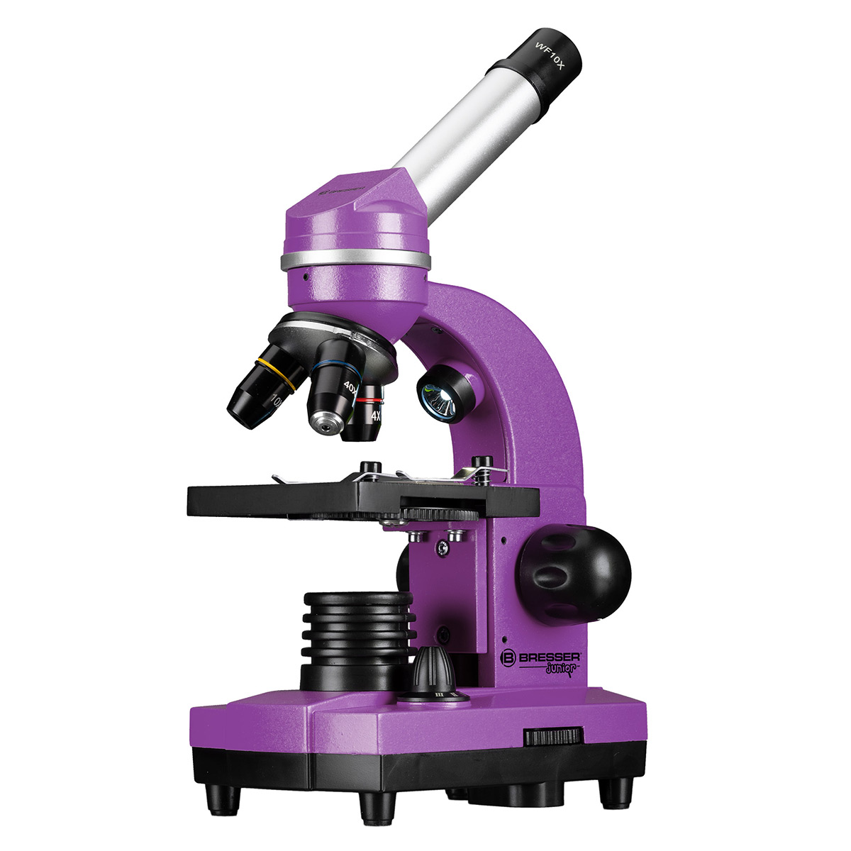 купити Мікроскоп BRESSER Junior Biolux SEL 40x-1600x Purple з набором для дослідів та смартфон-адаптером