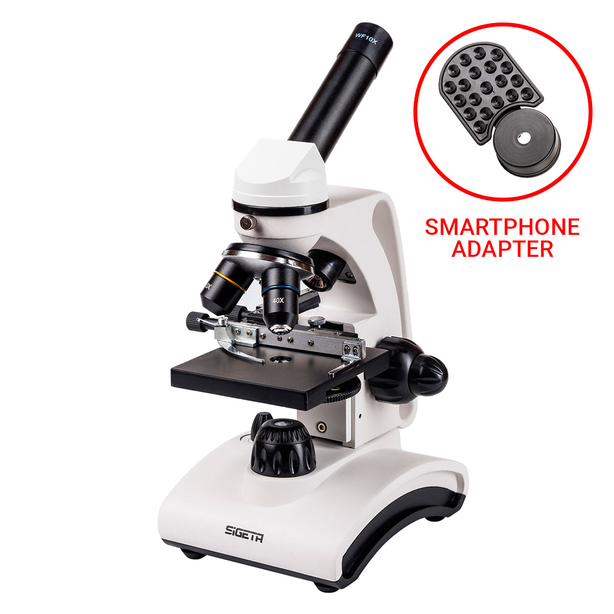 купити Мікроскоп SIGETA BIONIC 40x-640x (смартфон-адаптер)
