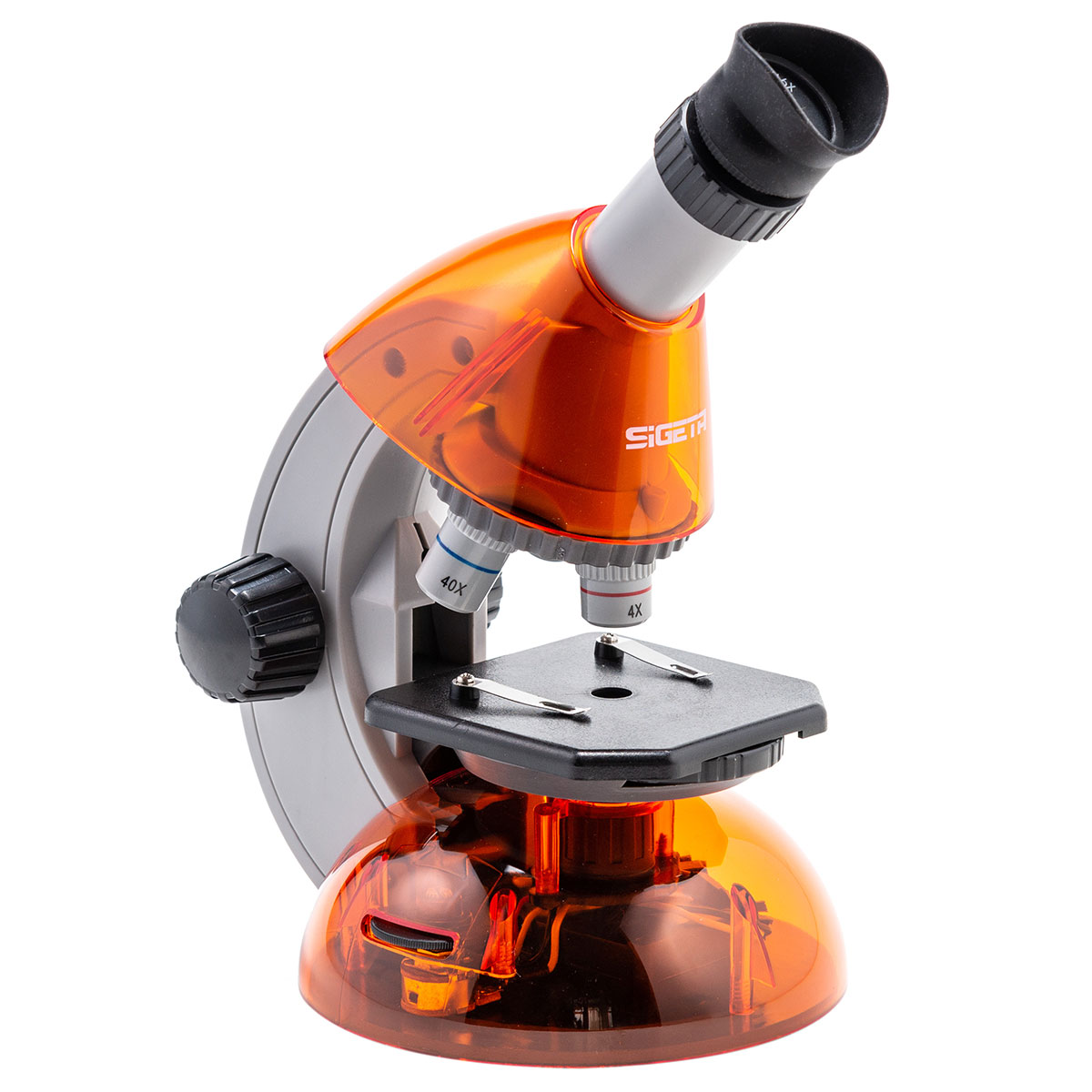 купить Детский микроскоп SIGETA Mixi 40x-640x ORANGE с адаптером для смартфона