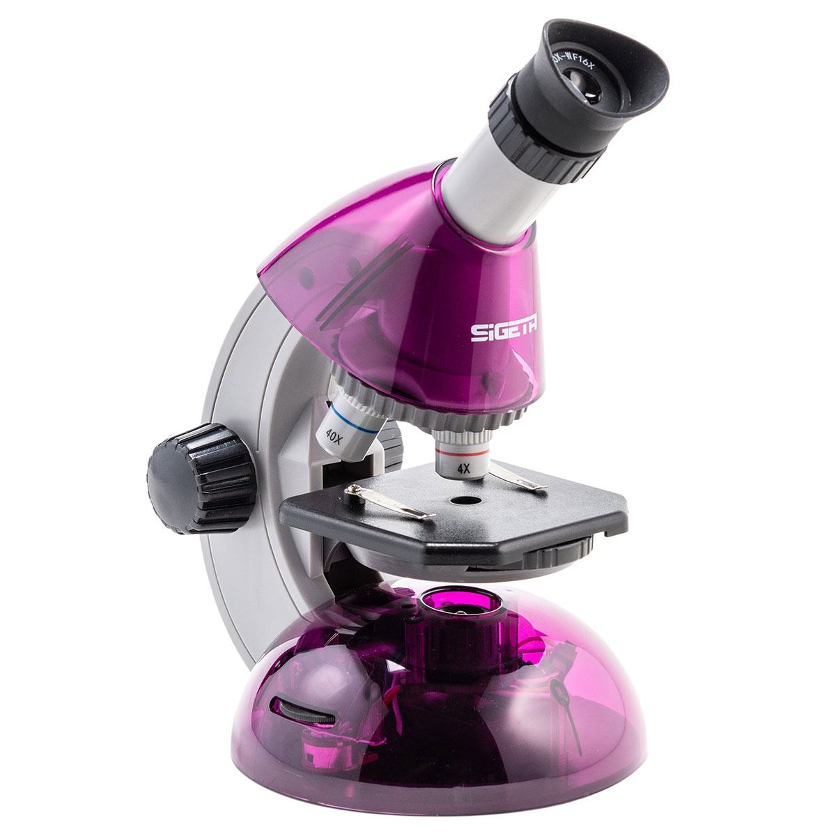 купити Дитячий мікроскоп SIGETA MIXI 40x-640x PURPLE (смартфон-адаптер)
